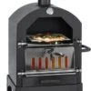 MaxxGarden Pizza Oven Buiten - Houtskool – Incl. Pizzasteen - 45x65x158cm -Woonkeuken Winkel 500x1200