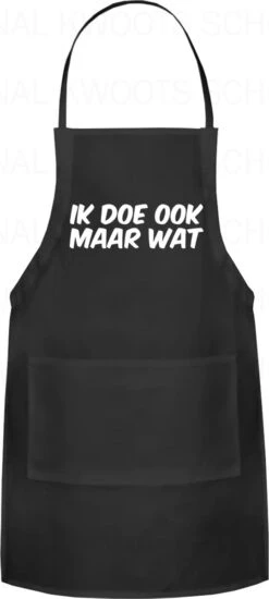 IK DOE OOK MAAR WAT Unisex Schort - Zwart - One Size (volwassenen) - Keuken Schort - Barbeque BBQ Schort - Bedieningsschort - Grappige Teksten - Original Kwoots- Voor Zowel Mannen Als Vrouwen - Verstelbaar - Wasbaar - Cadeau - Apron 12 IK DOE OOK MAAR WAT Unisex Schort - Zwart - One Size (volwassenen) - Keuken Schort - Barbeque BBQ Schort - Bedieningsschort - Grappige Teksten - Original Kwoots- Voor Zowel Mannen Als Vrouwen - Verstelbaar - Wasbaar - Cadeau - Apron -Woonkeuken Winkel 539x1200