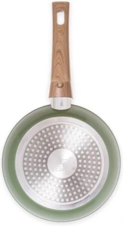 Just Vegan Koekenpan ECO Met Afneembaar Handvat 20 Cm Aluminium Groen -Woonkeuken Winkel 651x1200