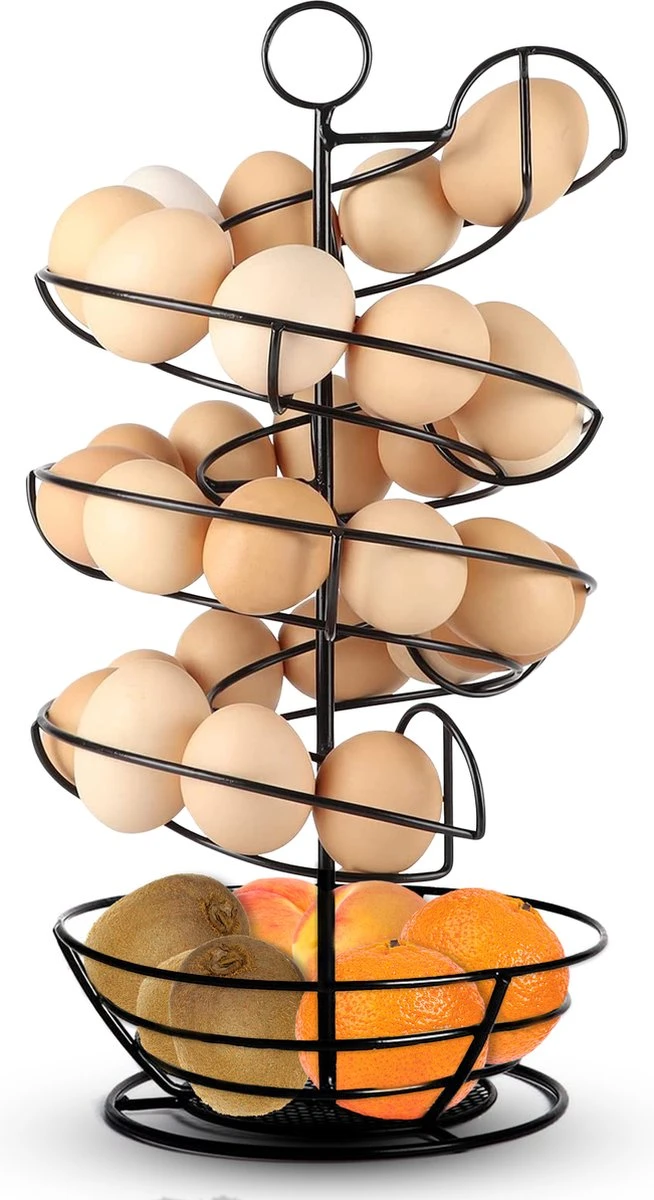 Eiermand – Eierrek – Eierhouder – Eieren – Zwart - Pasen - Tot 40 Eieren - BAULK® 5 Eiermand – Eierrek – Eierhouder – Eieren – Zwart - Pasen - Tot 40 Eieren - BAULK® - Afbeelding 3