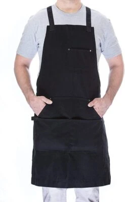 BBQ Schort - Professioneel - Schort - Zwart - Keukenschort - Kwaliteit - Garantie - 68 Cm X 86 Cm -Woonkeuken Winkel 746x1200 1