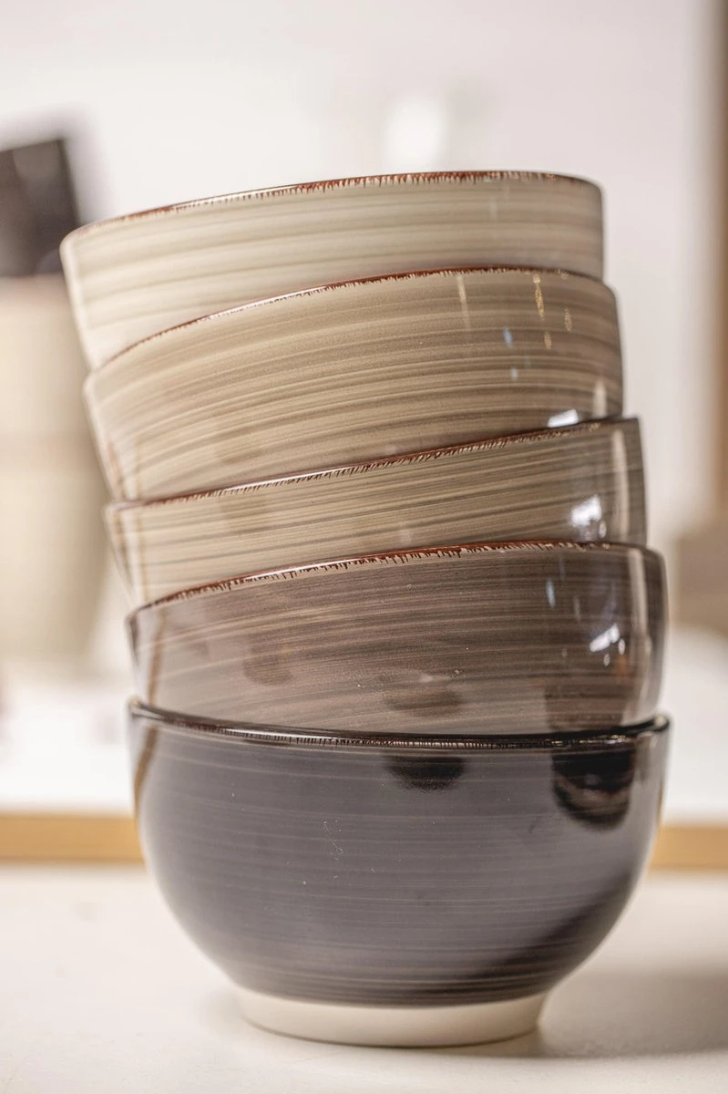 Studio Tavola Kommen Vintage Loft ø 14 Cm - 6 Stuks 5 Studio Tavola Kommen Vintage Loft ø 14 Cm - 6 Stuks - Afbeelding 3