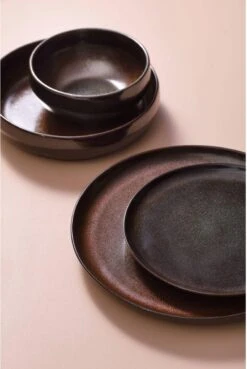 Palmer Serviesset Bama Copper Stoneware 6-persoons 24-delig Koper -Woonkeuken Winkel 804x1200