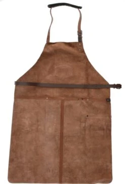 Old West BBQ Schort Barbecue Schort Leer - Cognac Bruin -Woonkeuken Winkel 815x1200 1