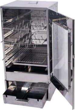 2-L Home & Garden XL Rookoven - RVS - 80x40x28 Cm - 3 Etages -Woonkeuken Winkel 824x1200 1