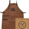 Old West BBQ Schort Barbecue Schort Leer - Cognac Bruin -Woonkeuken Winkel 861x1200 2