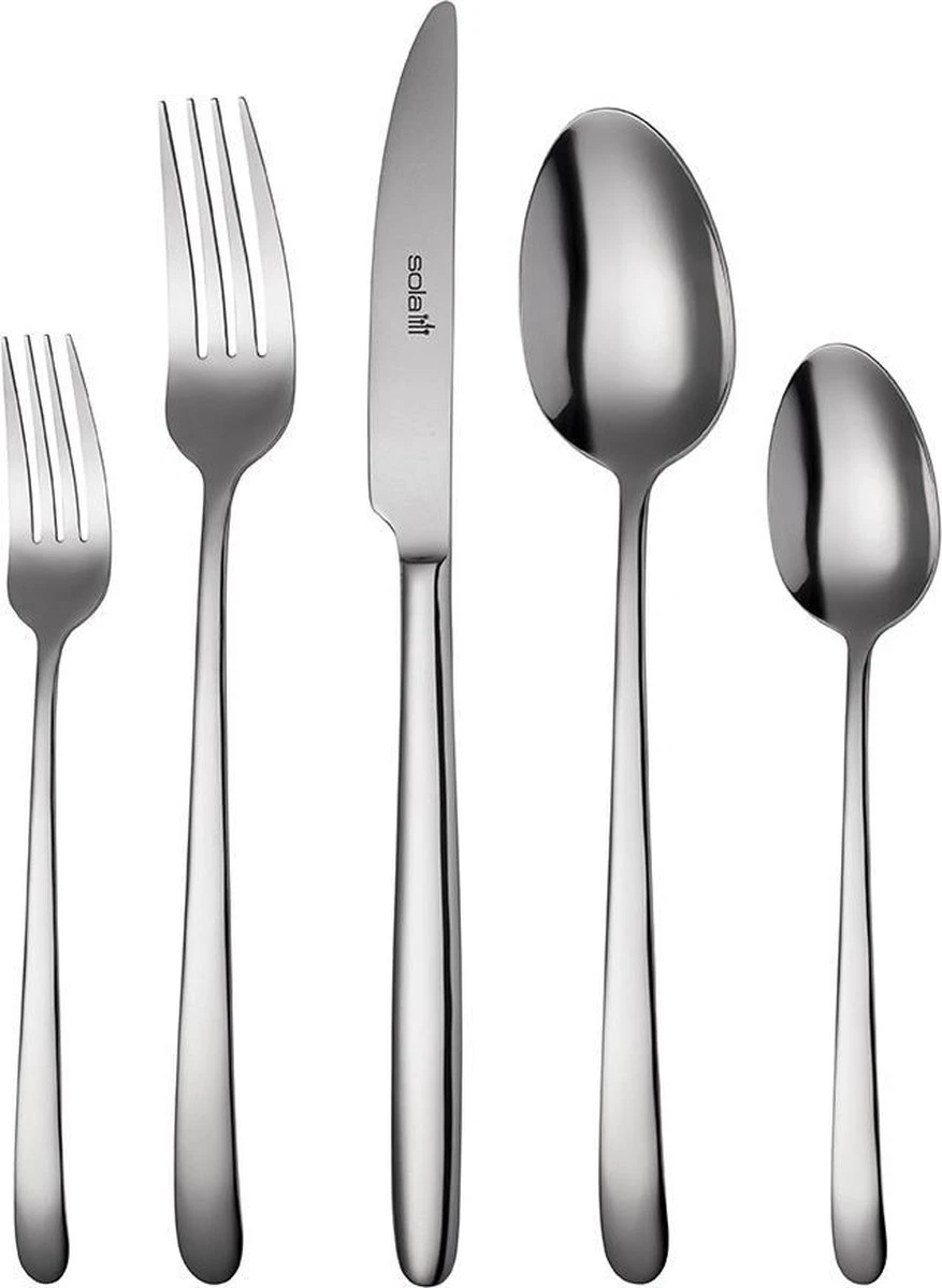 Sola Bestekset Ibiza - Economy - 9 Persoons - 90 Delig - Zilver Chroomstaal 18/0 - RVS 3 Sola Bestekset Ibiza - Economy - 9 Persoons - 90 Delig - Zilver Chroomstaal 18/0 - RVS
