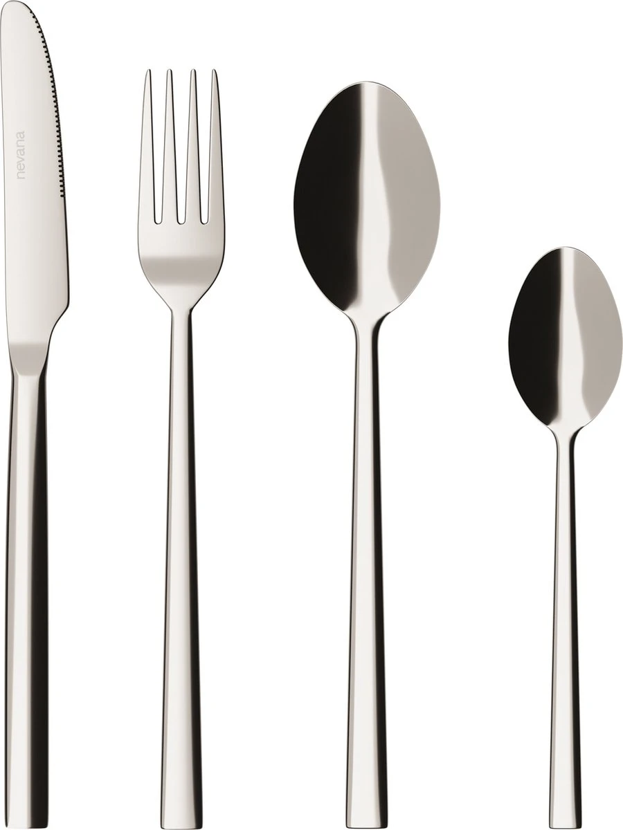 Nevana Bestekset - 24 Delig - 18/10 Edelstaal - Bestek - Lepels, Messen, Vorken 3 Nevana Bestekset - 24 Delig - 18/10 Edelstaal - Bestek - Lepels, Messen, Vorken