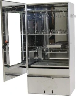 2-L Home & Garden XL Rookoven - RVS - 80x40x28 Cm - 3 Etages -Woonkeuken Winkel 958x1200 1